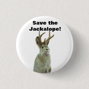Chapa Redonda De 2,5 Cm Buena mañana Gomorra: ¡Ahorre el Jackalope!