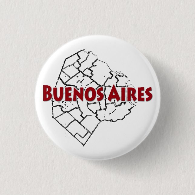Chapa Redonda De 2,5 Cm Buenos Aires (Anverso)