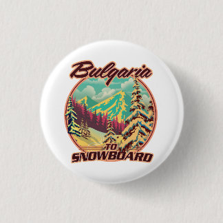 Chapa Redonda De 2,5 Cm Bulgaria a Snowboard