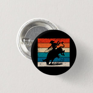 Chapa Redonda De 2,5 Cm Bull Riding Rodeo Bull Riders Western Ranch Retro