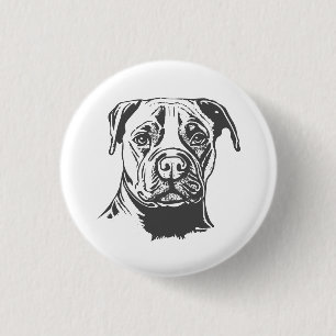 Chapa Redonda De 2,5 Cm Bull Terrier de Staffordshire