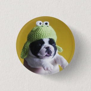 Chapa Redonda De 2,5 Cm Bulldog francés