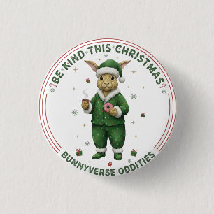 Chapa Redonda De 2,5 Cm Bunnyverse christmas