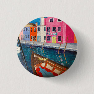 Chapa Redonda De 2,5 Cm Burano Venice Italia