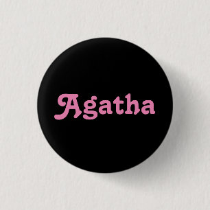 Chapa Redonda De 2,5 Cm Button Agatha