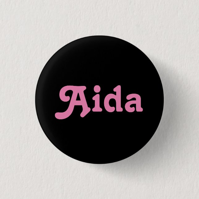 Chapa Redonda De 2,5 Cm Button Aida (Anverso)