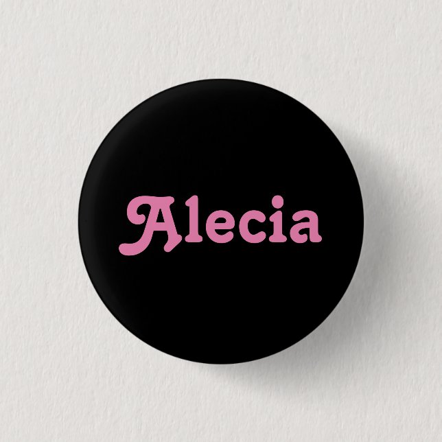 Chapa Redonda De 2,5 Cm Button Alecia (Anverso)