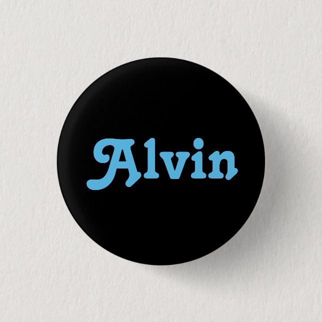 Chapa Redonda De 2,5 Cm Button Alvin (Anverso)