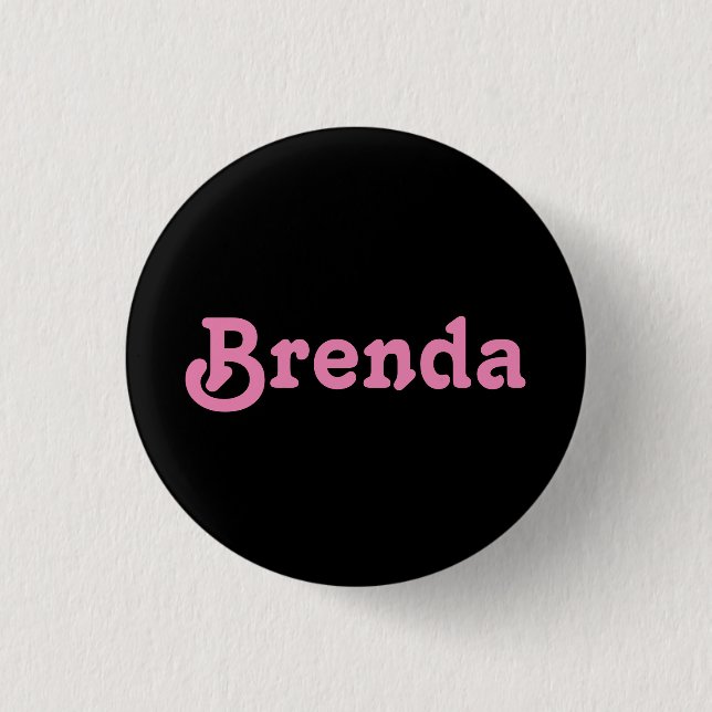 Chapa Redonda De 2,5 Cm Button Brenda (Anverso)