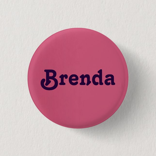 Chapa Redonda De 2,5 Cm Button Brenda (Anverso)