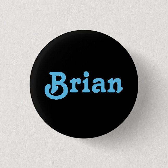 Chapa Redonda De 2,5 Cm Button Brian (Anverso)