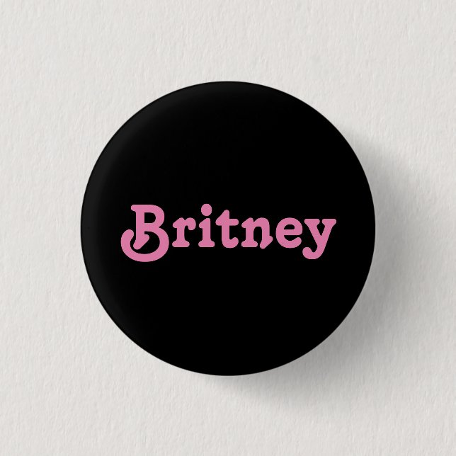 Chapa Redonda De 2,5 Cm Button Britney (Anverso)