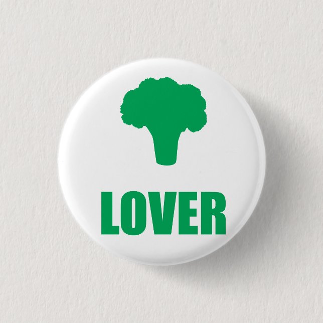 Chapa Redonda De 2,5 Cm Button "Broccoli Lover" (Anverso)