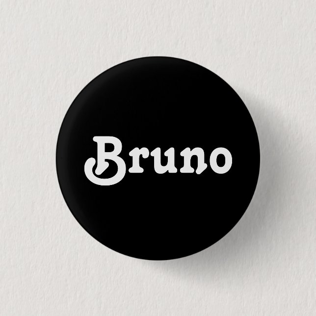 Chapa Redonda De 2,5 Cm Button Bruno (Anverso)
