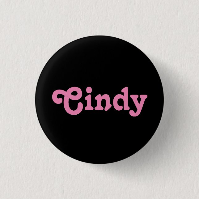 Chapa Redonda De 2,5 Cm Button Cindy (Anverso)