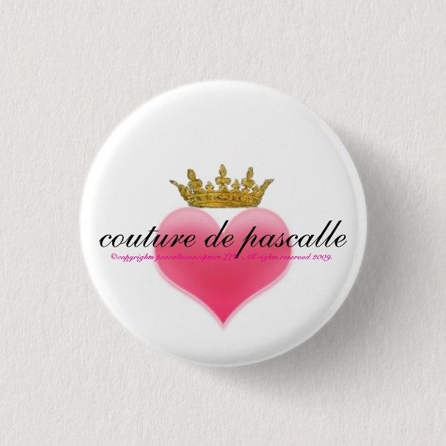 Chapa Redonda De 2,5 Cm button couture de pascalle… (Anverso)