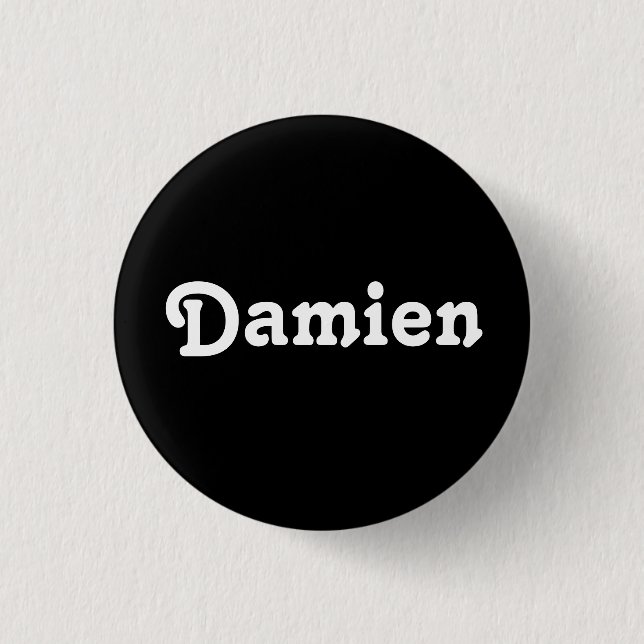 Chapa Redonda De 2,5 Cm Button Damien (Anverso)