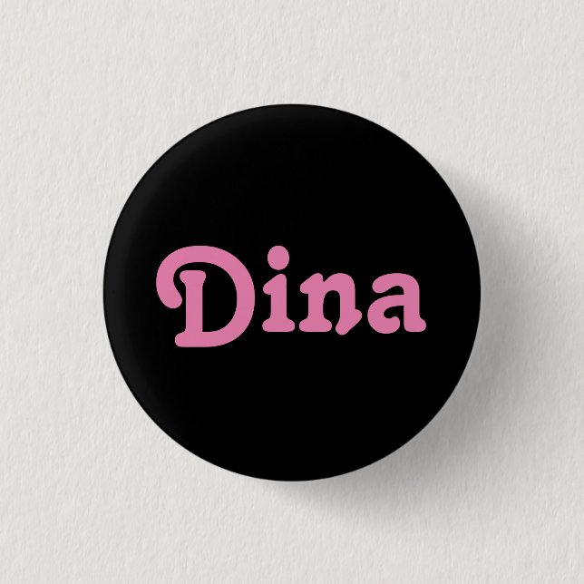 Chapa Redonda De 2,5 Cm Button Dina (Anverso)