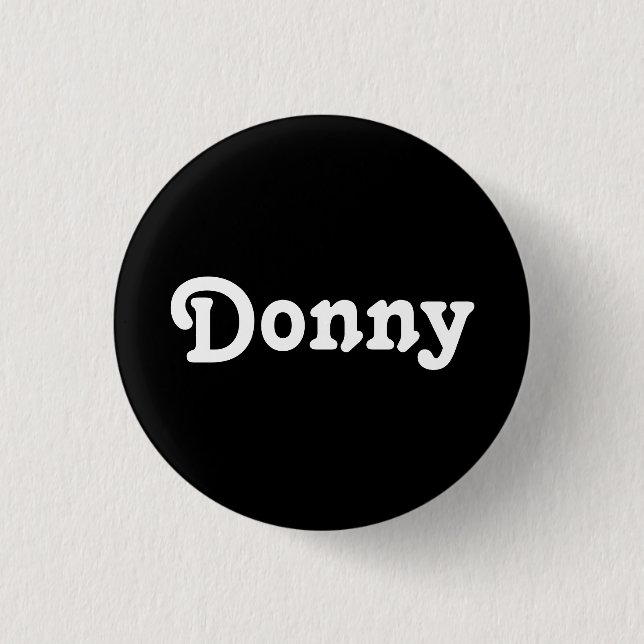 Chapa Redonda De 2,5 Cm Button Donny (Anverso)