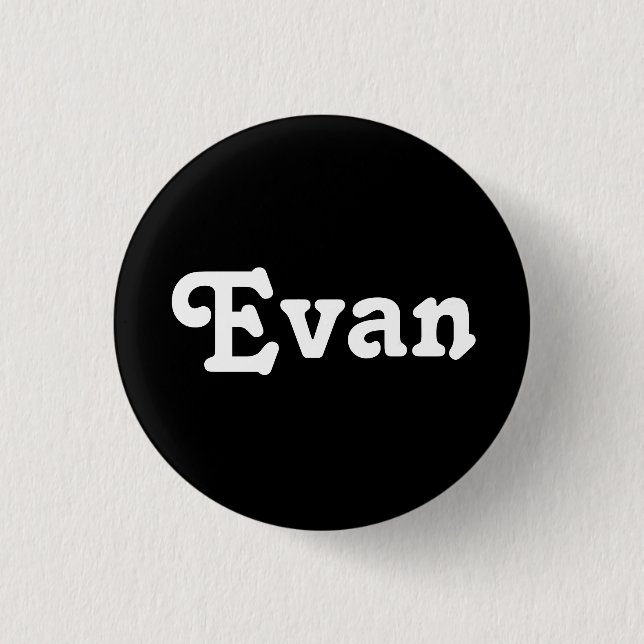 Chapa Redonda De 2,5 Cm Button Evan (Anverso)