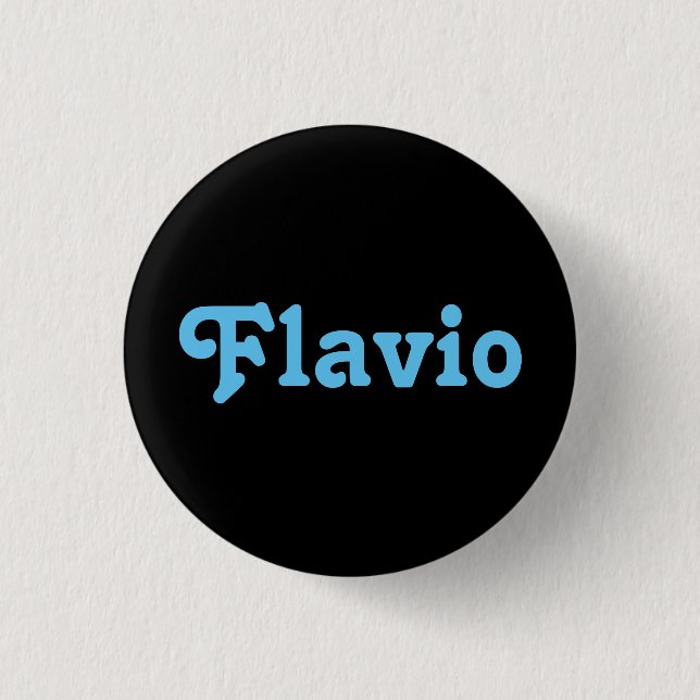 Chapa Redonda De 2,5 Cm Button Flavio (Anverso)