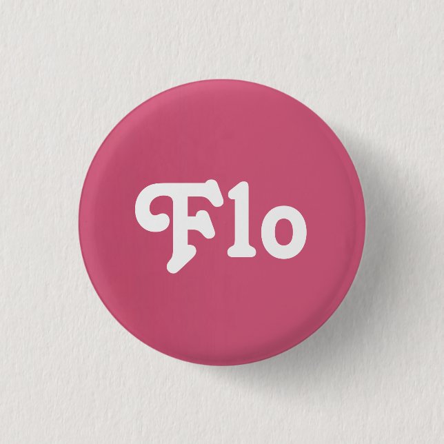Chapa Redonda De 2,5 Cm Button Flo (Anverso)