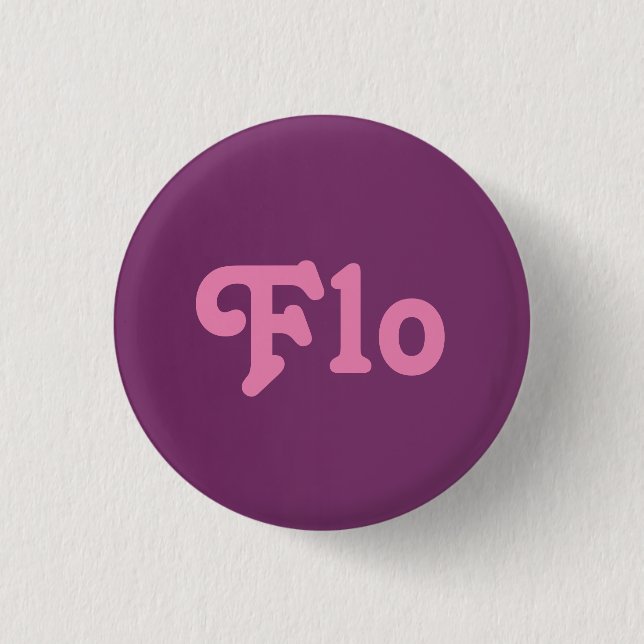 Chapa Redonda De 2,5 Cm Button Flo (Anverso)