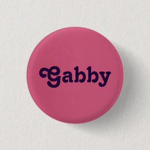 Chapa Redonda De 2,5 Cm Button Gabby
