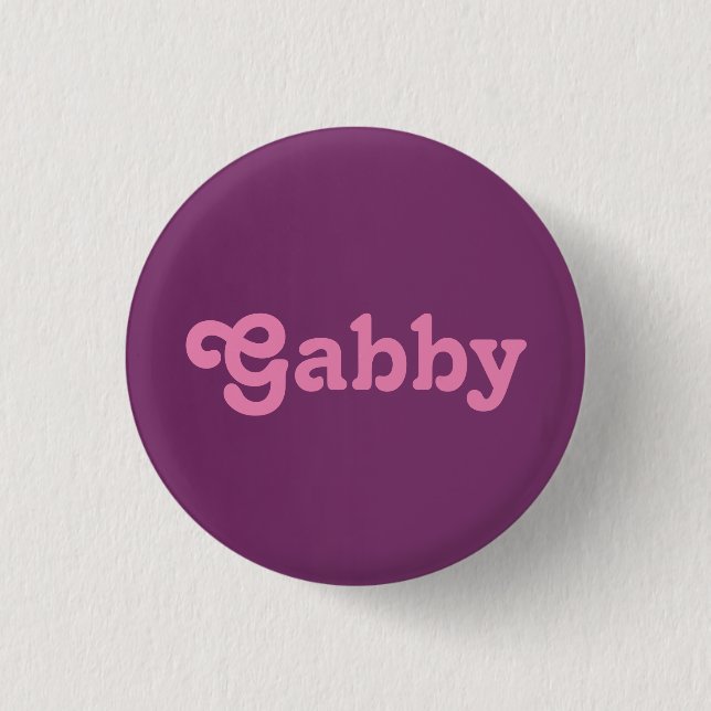 Chapa Redonda De 2,5 Cm Button Gabby (Anverso)