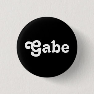 Chapa Redonda De 2,5 Cm Button Gabe