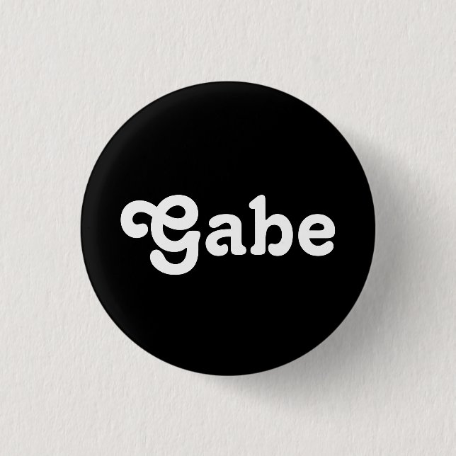 Chapa Redonda De 2,5 Cm Button Gabe (Anverso)