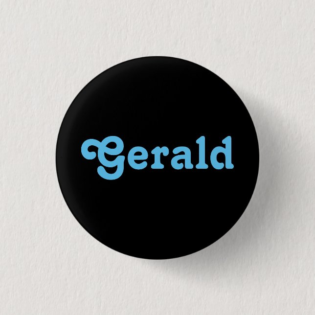 Chapa Redonda De 2,5 Cm Button Gerald (Anverso)