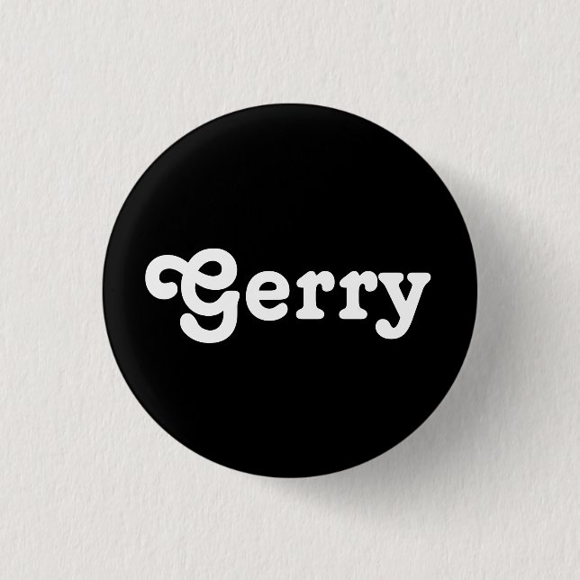 Chapa Redonda De 2,5 Cm Button Gerry (Anverso)