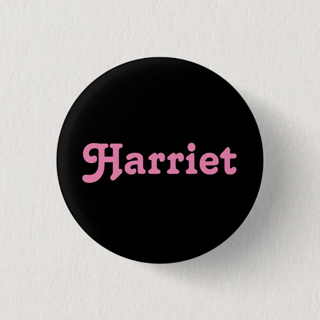 Chapa Redonda De 2,5 Cm Button Harriet (Anverso)