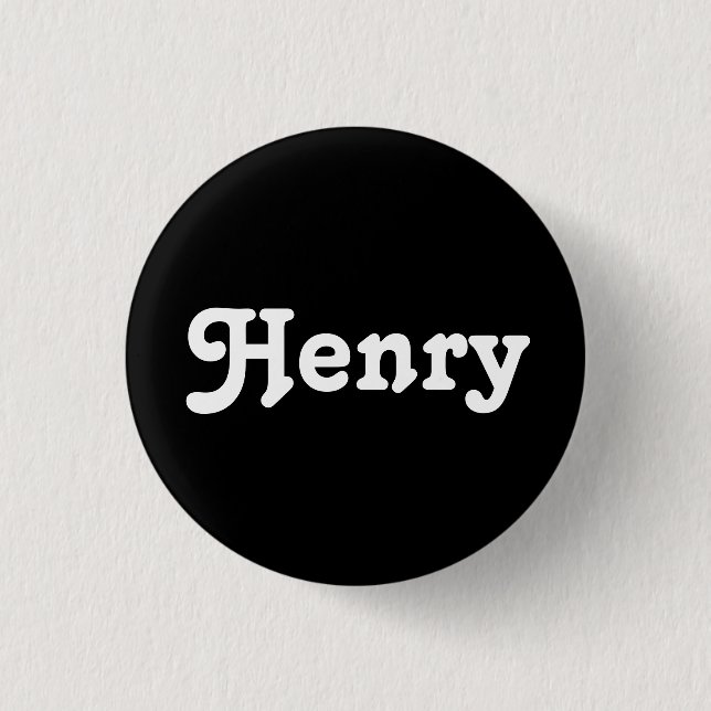 Chapa Redonda De 2,5 Cm Button Henry (Anverso)