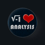 Chapa Redonda De 2,5 Cm Button I LOVE ANALYSIS<br><div class="desc">Button I LOVE ANALYSIS</div>