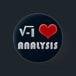 Chapa Redonda De 2,5 Cm Button I LOVE ANALYSIS<br><div class="desc">Button I LOVE ANALYSIS</div>