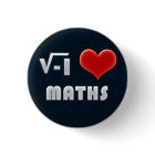 Button I LOVE MATHS