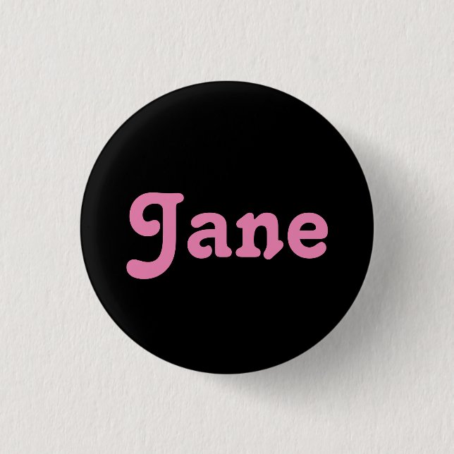 Chapa Redonda De 2,5 Cm Button Jane (Anverso)