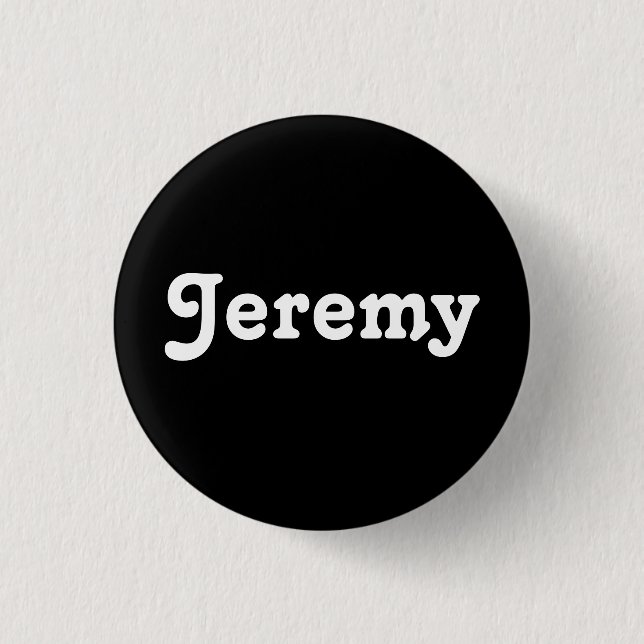 Chapa Redonda De 2,5 Cm Button Jeremy (Anverso)