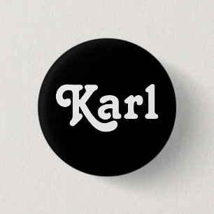 Chapa Redonda De 2,5 Cm Button Karl