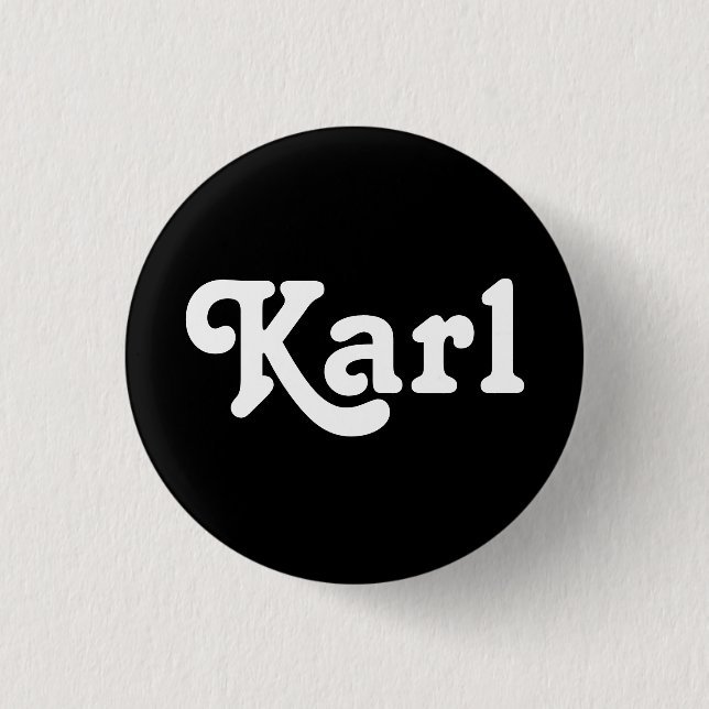 Chapa Redonda De 2,5 Cm Button Karl (Anverso)