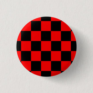 Chapa Redonda De 2,5 Cm Button Karo negro/rojo