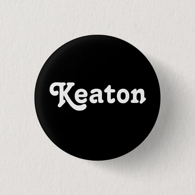 Chapa Redonda De 2,5 Cm Button Keaton (Anverso)