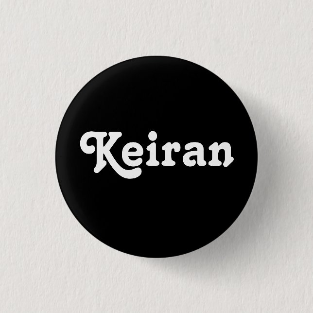 Chapa Redonda De 2,5 Cm Button Keiran (Anverso)