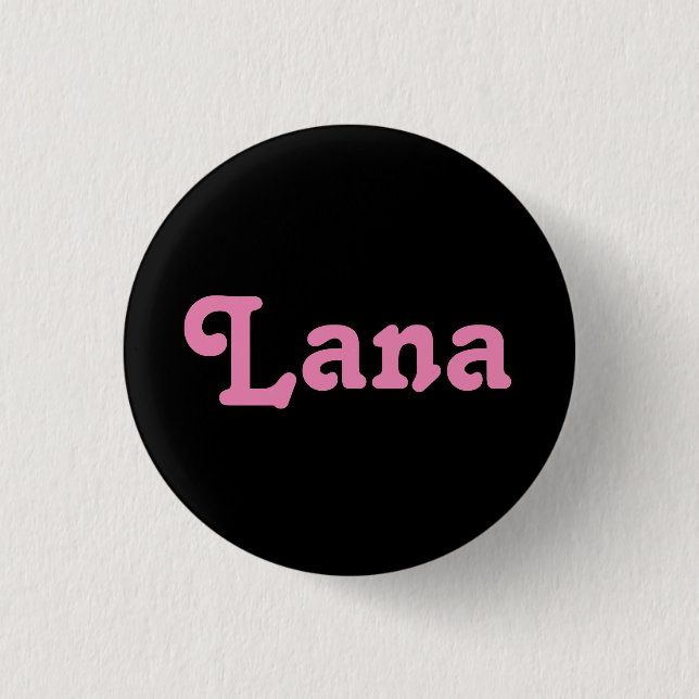 Chapa Redonda De 2,5 Cm Button Lana (Anverso)