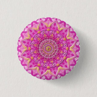 Chapa Redonda De 2,5 Cm Button Mandala “Magenta " 12