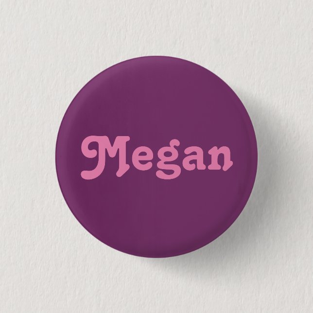 Chapa Redonda De 2,5 Cm Button Megan (Anverso)