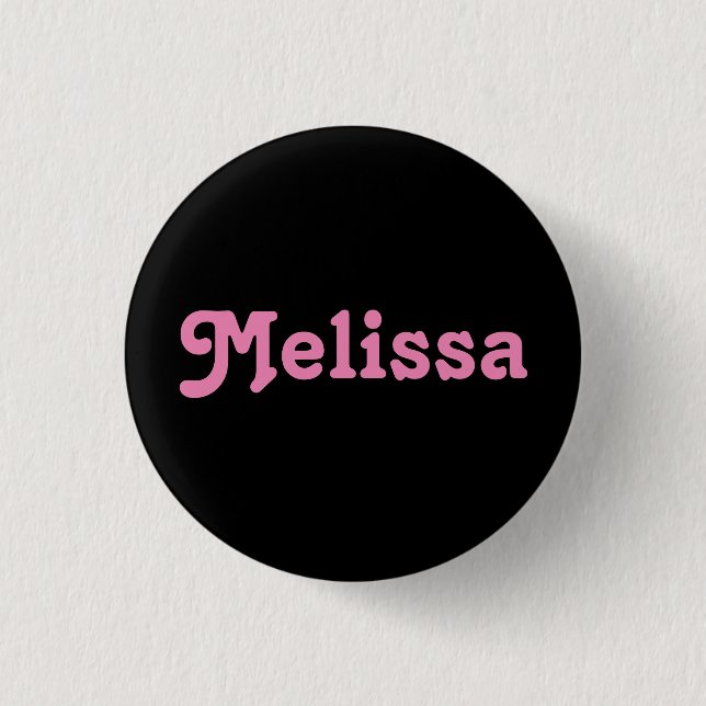 Chapa Redonda De 2,5 Cm Button Melissa (Anverso)