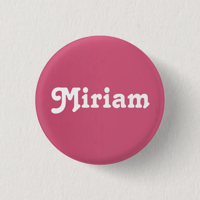 Chapa Redonda De 2,5 Cm Button Miriam (Anverso)